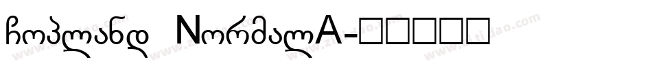 Copland NormalA字体转换